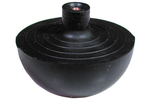 SFERA IN GOMMA CON NOTTOLINO IN OTTONE INCORPORATO- Diam. Est. mm. 69,5- G.M.P- pezzi 10