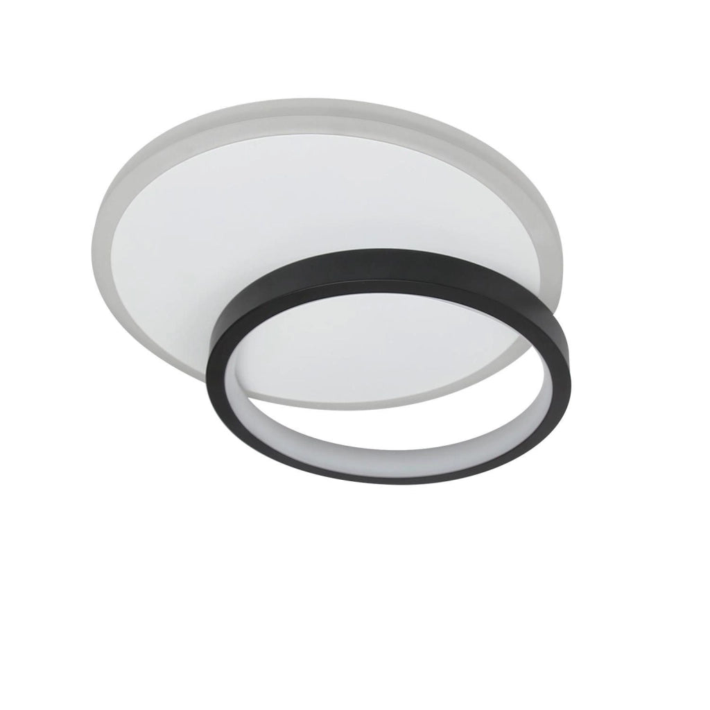 ZMH Lampada da soffitto LED design moderno bianco nero acrilico per soggiorno