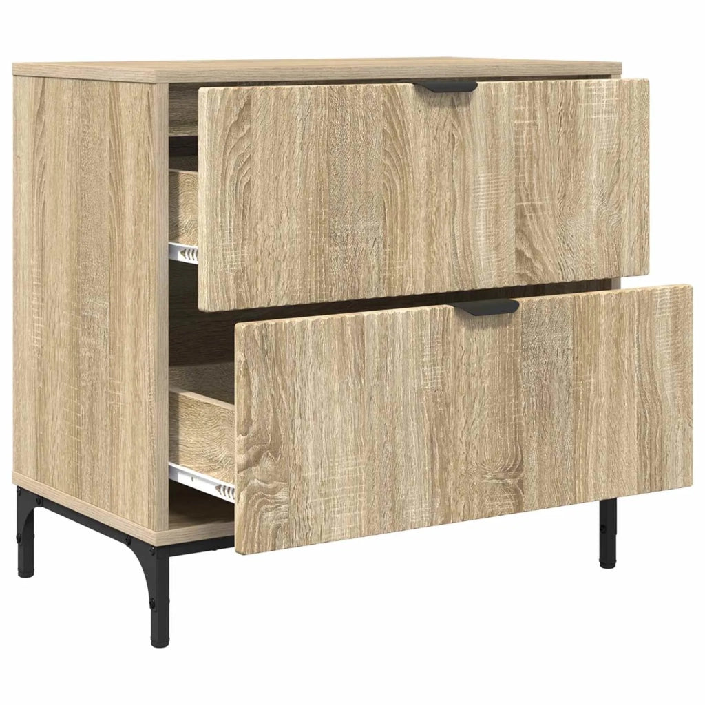 Comodino rovere sonoma 63.5 x 36 x 61 cm Legno multistrato 883466