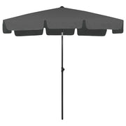 Ombrellone da Spiaggia Antracite 200x125 cm 314729