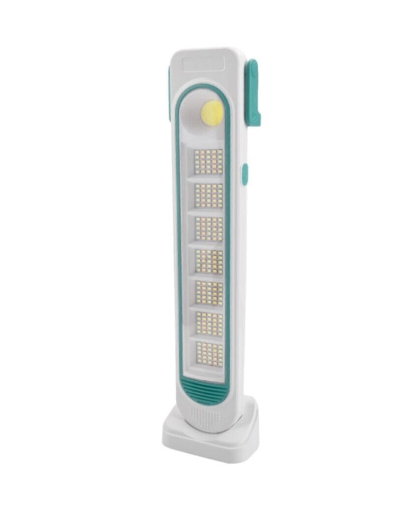 Lampada torcia portatile 175 + 18 LED smd lavoro emergenza Pannello solare TY107