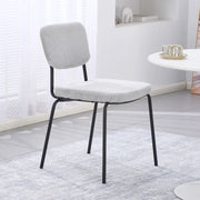 Set 4 Sedie imbottite Juno grigio chiaro 44x55x83H – Il comfort in stile industriale