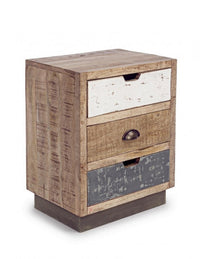 Comodino 3 Cassetti Tudor in Legno