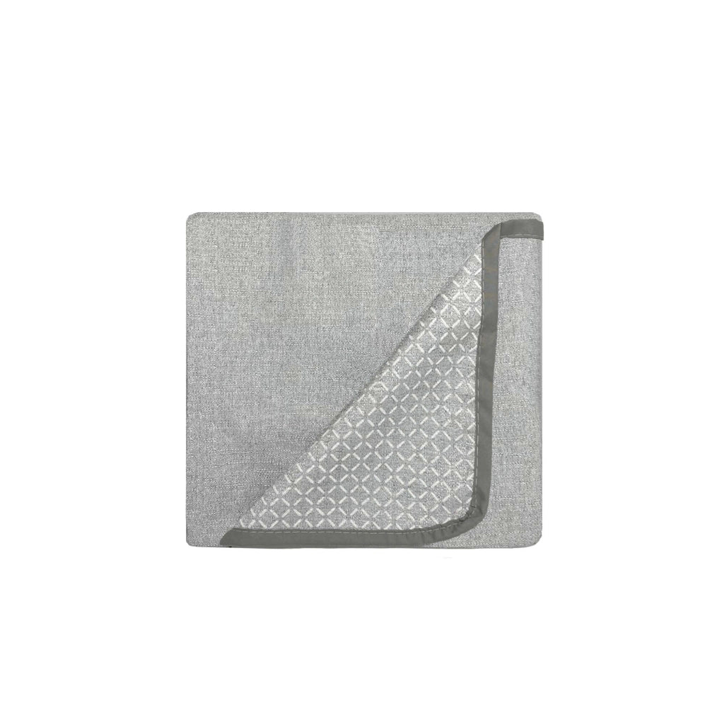Copridivano con Copri Braccioli Seduta 230 cm in Poliestere Grigio