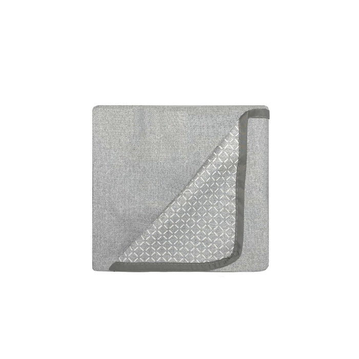 Copridivano con Copri Braccioli Seduta 230 cm in Poliestere Grigio