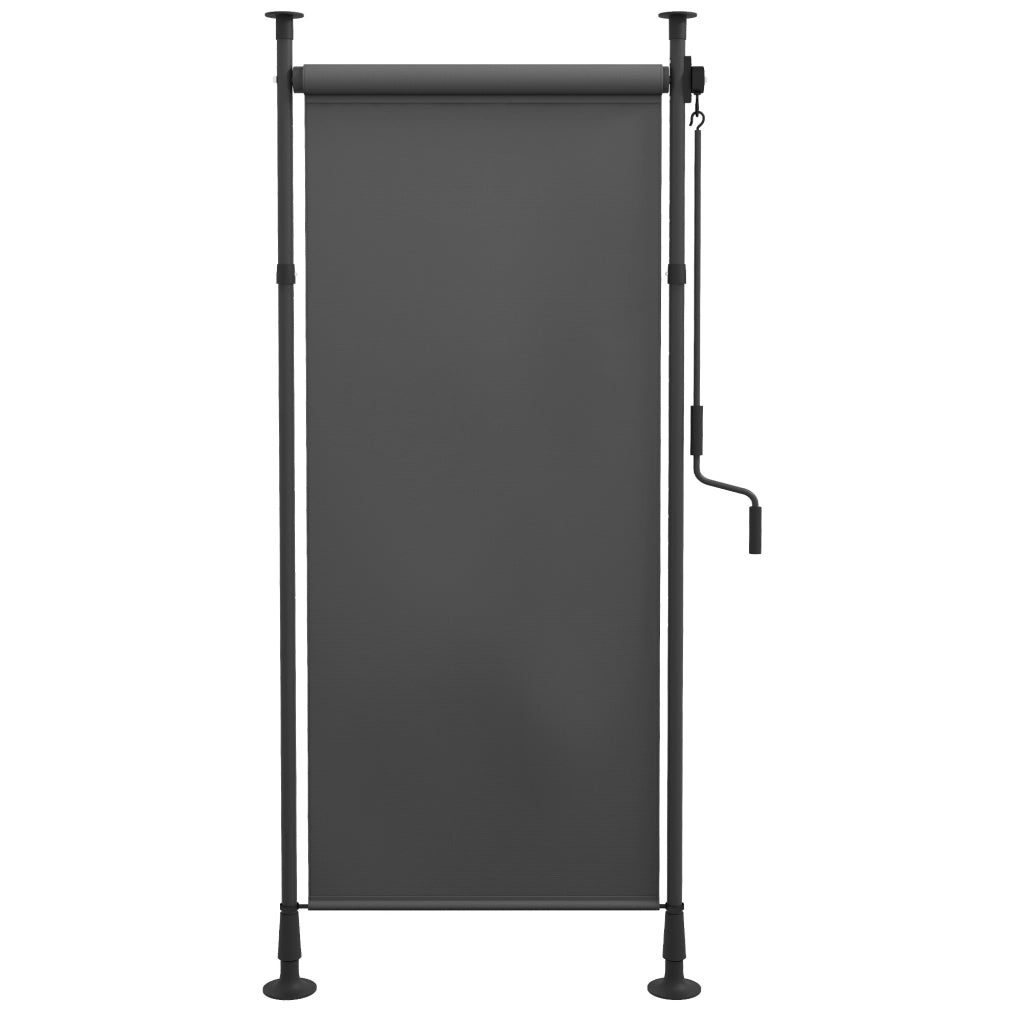 Tenda da sole autoportante regolabile 120 x 220-310 cm, senza foratura, in alluminio, grigio scuro