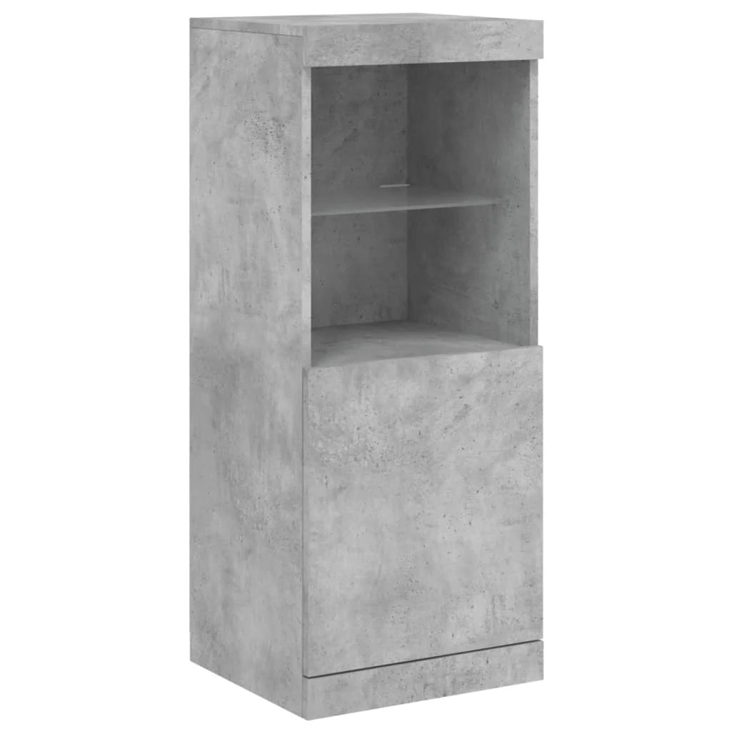 Buffet credenza cassettiera armadio mobile contenitore organizer per cucina soggiorno salotto con luci LED 162 x 37 x 100 cm grigio 02_0029978