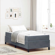 Struttura del letto Grigio scuro 80 x 200 cm Tessuto 3399025