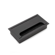Passacavi da tavolo Emuca Quadrum, rettangolari, 269x80 mm, da incasso, Alluminio, Verniciato bianco