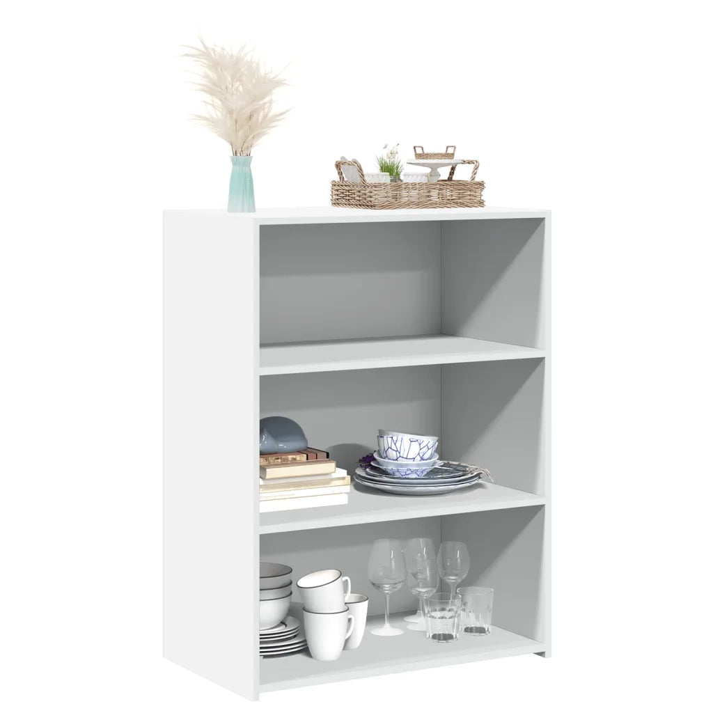 Credenza | Madia | Buffet da pranzo | Armadio da pranzo Bianca 70x41x93 cm in Legno Multistrato