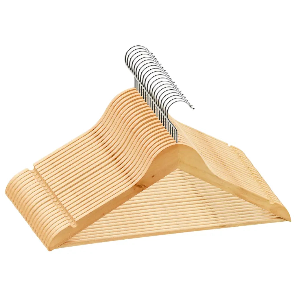 Set Appendiabiti 20 pz Antiscivolo in Legno Duro CFW8594348