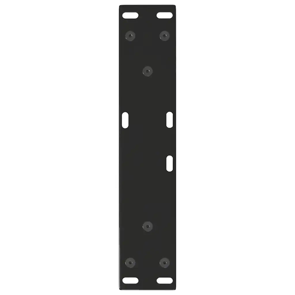 Gambe per Tavolino da Caff¨¨ a Forma di V 2 pz-Set di 2 Gamba per Tavolo Nere 30x(30-31,3) cm Acciaio 500421