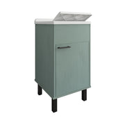 Mobile Lavatoio Smeraldo 45x50x85 cm con Vasca in PP Struttura in PVC Verde Scuro
