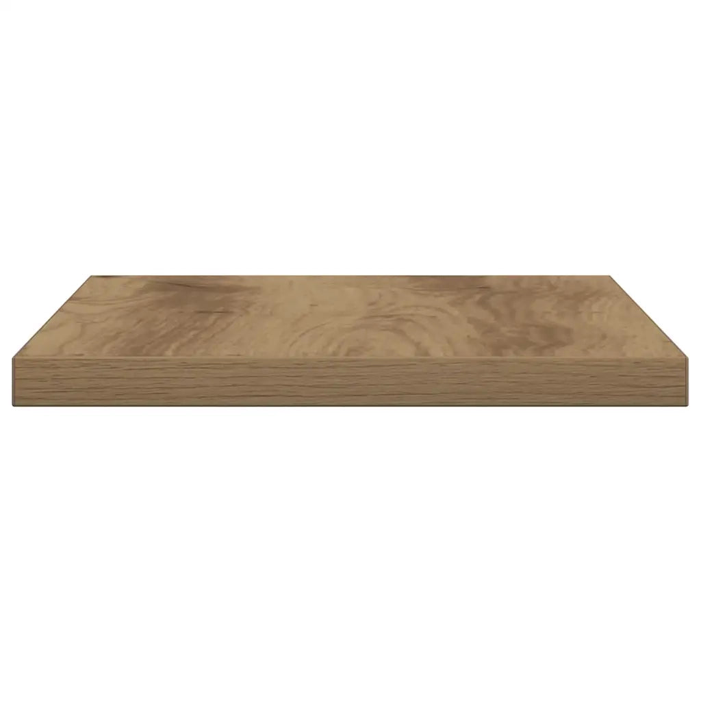 Mensole Parete 4pz Rovere Artigianale 40x20x1,5cm in Truciolato 856292
