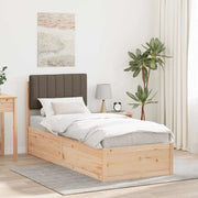 Letto con Testiera Rivestita Talpa 80 x 200 cm Pino massello