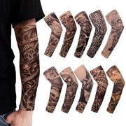 Set di Braccialetti di Tatto per 10 Pezzi - Finte Tatto - Braccialetti per Braccio - Materiale a Poliestere - Adattabile - 40 cm di Lunghezza - Braccialetti per Braccio