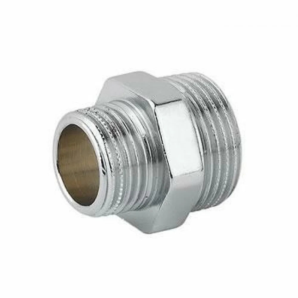 Nipplo ridotto ottone cromato 1/ 2 x1/4