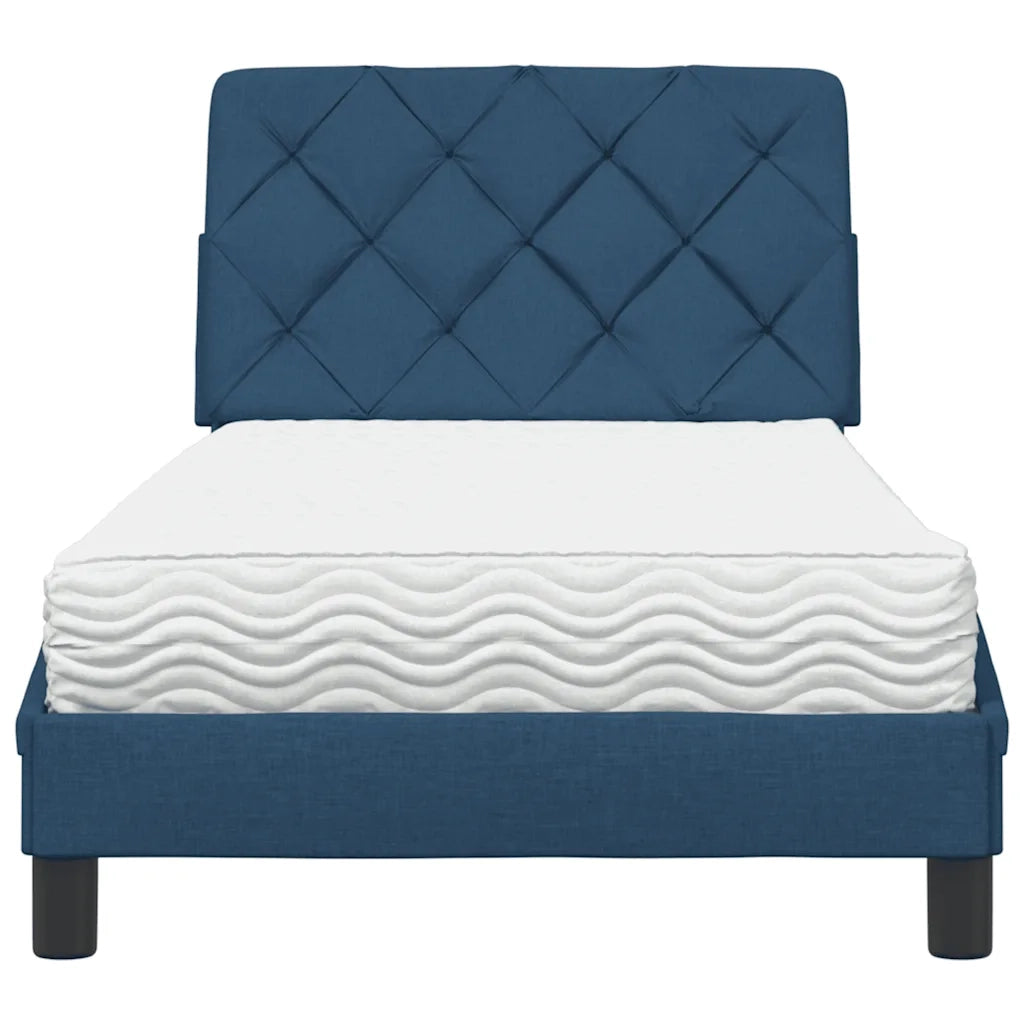 Letto con Materasso Blu 80x200 cm in Tessuto 3310705