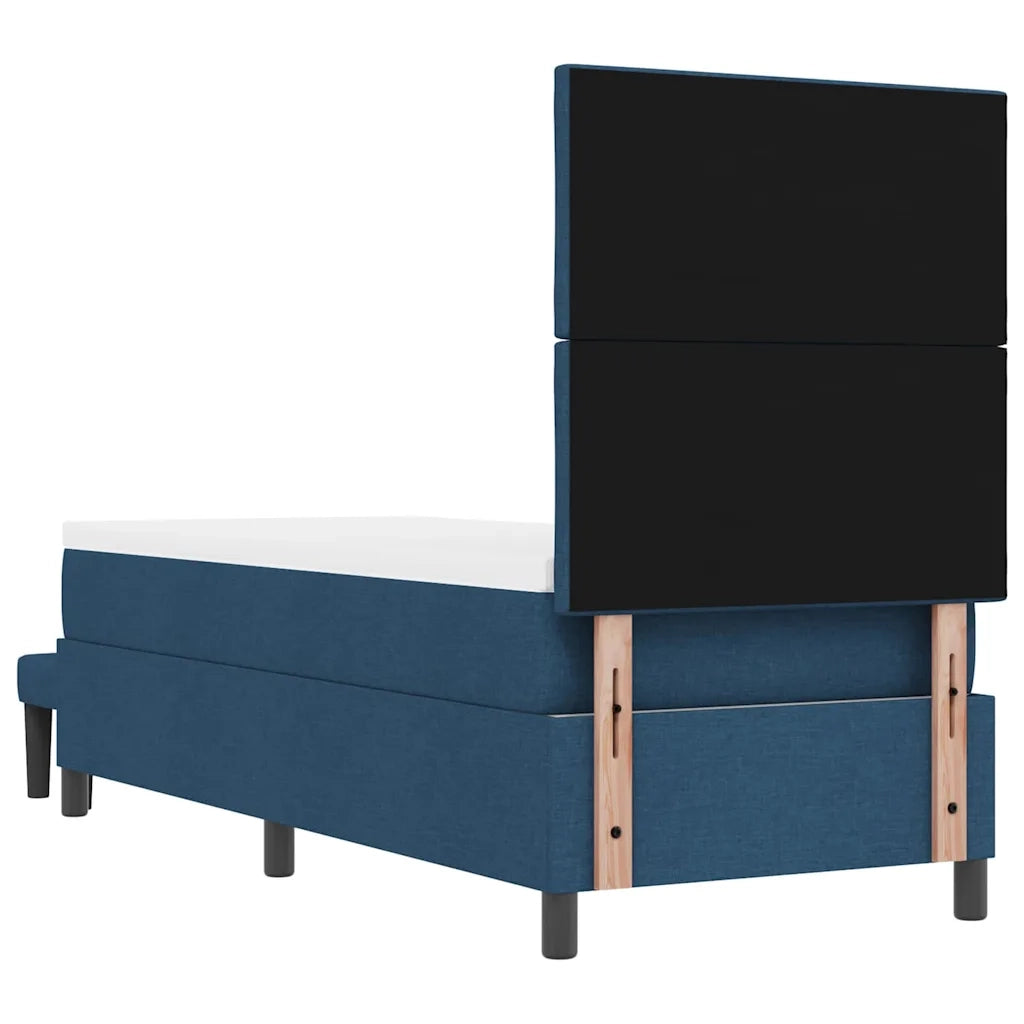 Letto a molle con materasso Blu 80 x 200 cm Tessuto 3344106