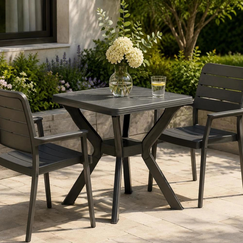 Bistro Table Anthracite 70x70x72 Cm Plastic