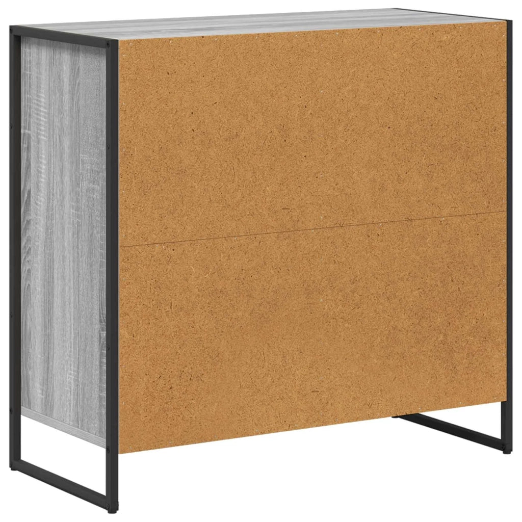 Mobile laterale Grigio Sonoma 79 x 36 x 75 cm Legno multistrato