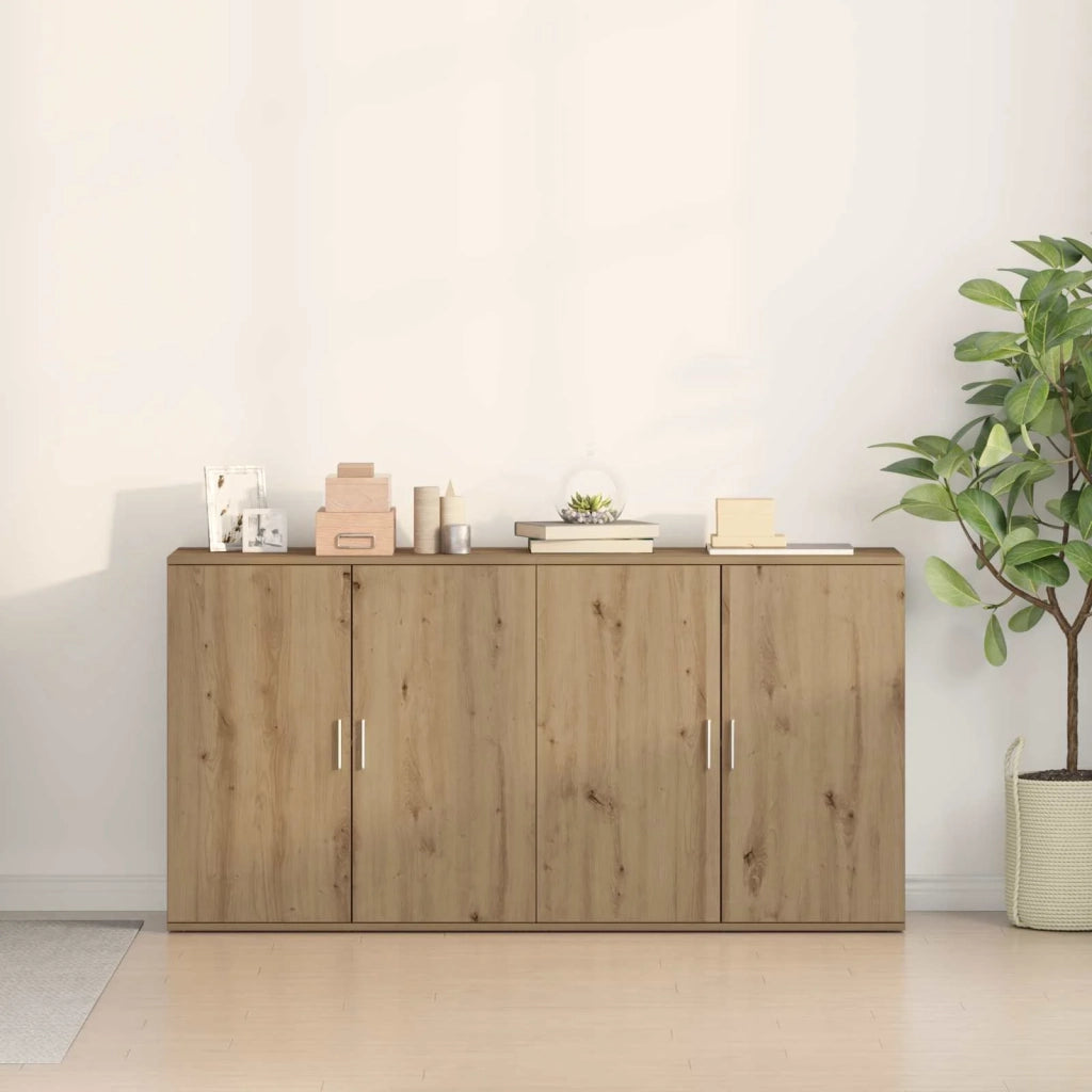 Credenza 2 pcs Rovere artigianale 79 x 38 x 80 cm 3334309