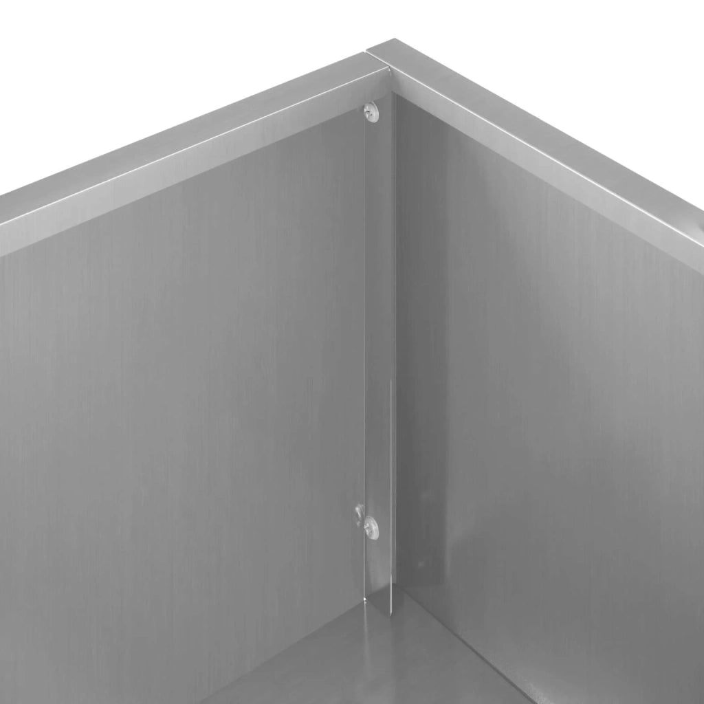 Vaso da giardino Argento 100 x 20 x 49 cm Acciaio zincato 8005858