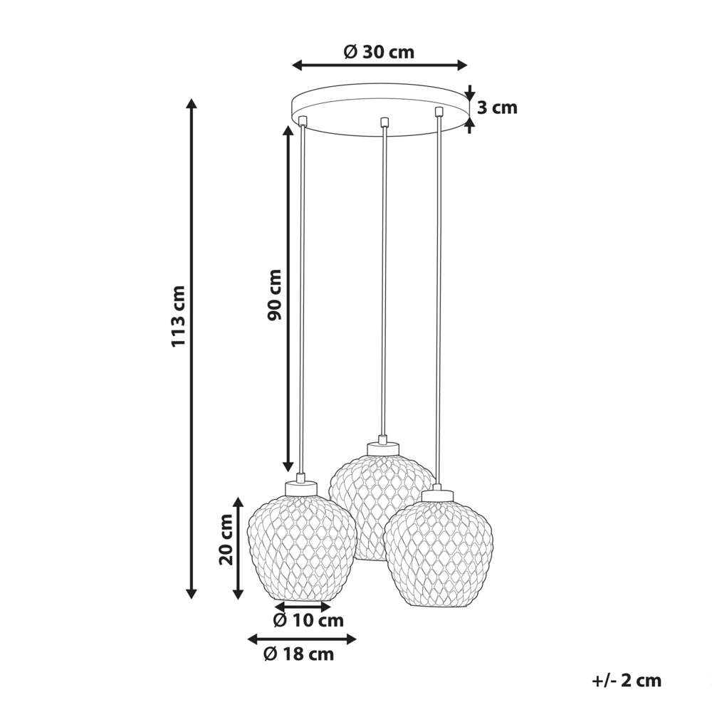 Lampada a sospensione in vetro grigio con paralumi in ferro fumè a 3 luci Design moderno Accessori per la casa Soggiorno