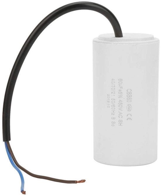 Condensatore di Avvio per Motori - 60uF - Resistente al Calore - Portatile - Condensatore AC - Per Compressore d'Aria - CBB60 Modello
