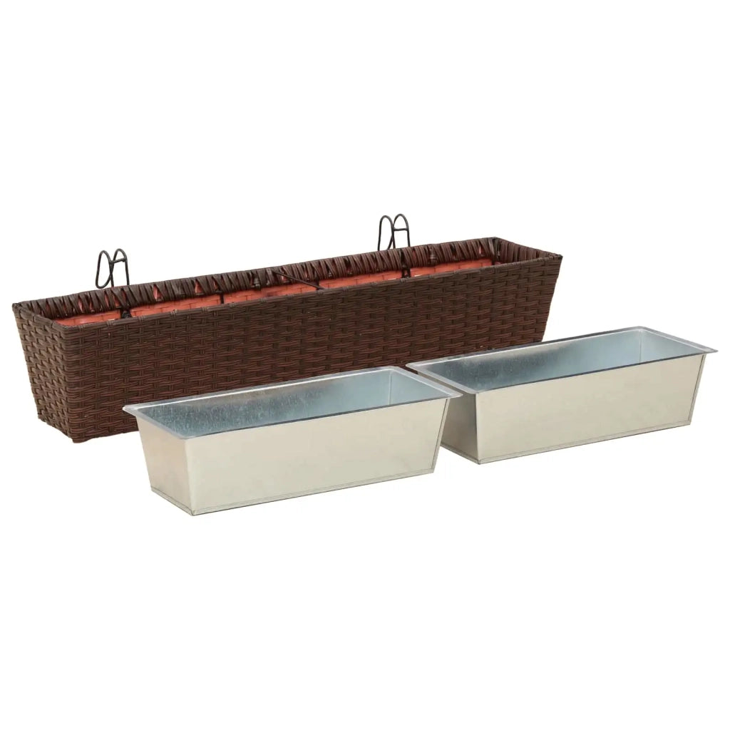 Ringhiera 2 pz 80 x 17 x 17 cm Metallo CFW8683822