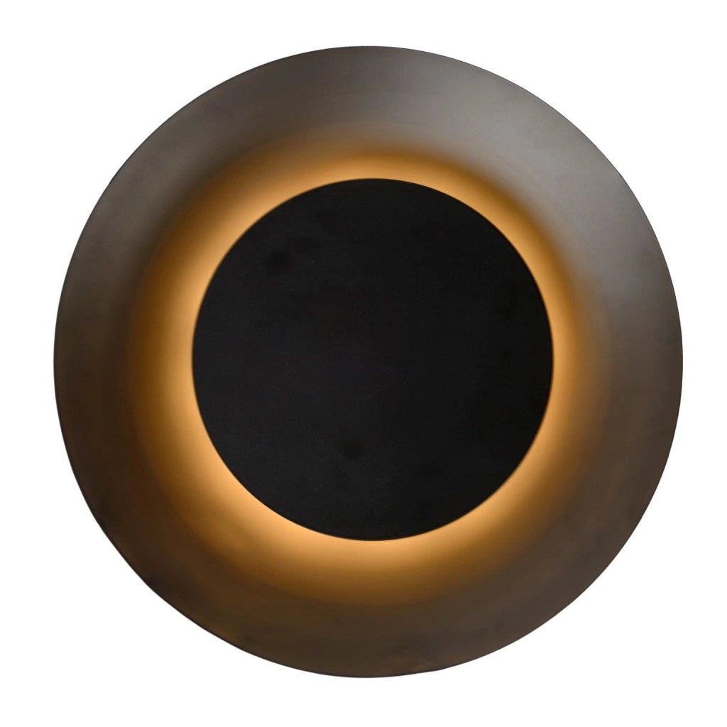 Plafoniera Lucide Foskal LED 12W 2700K nera 34,5cm