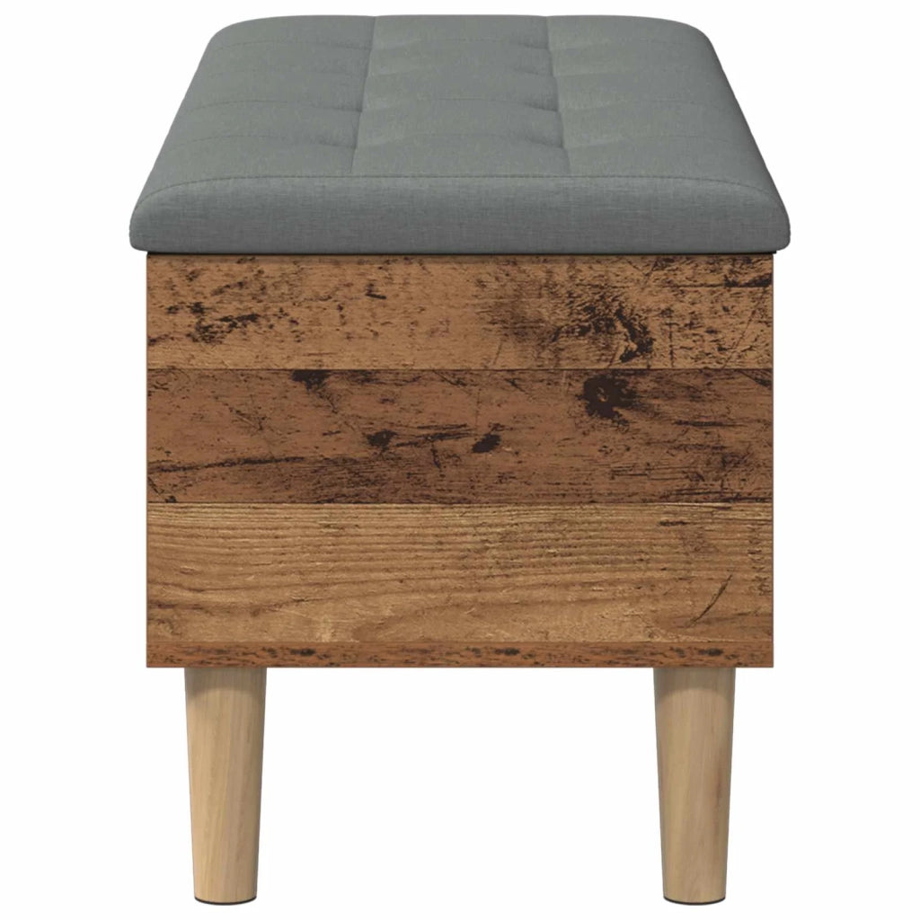 Panchina con Cuscino Legno antico 102 x 42 x 46 cm 8017749