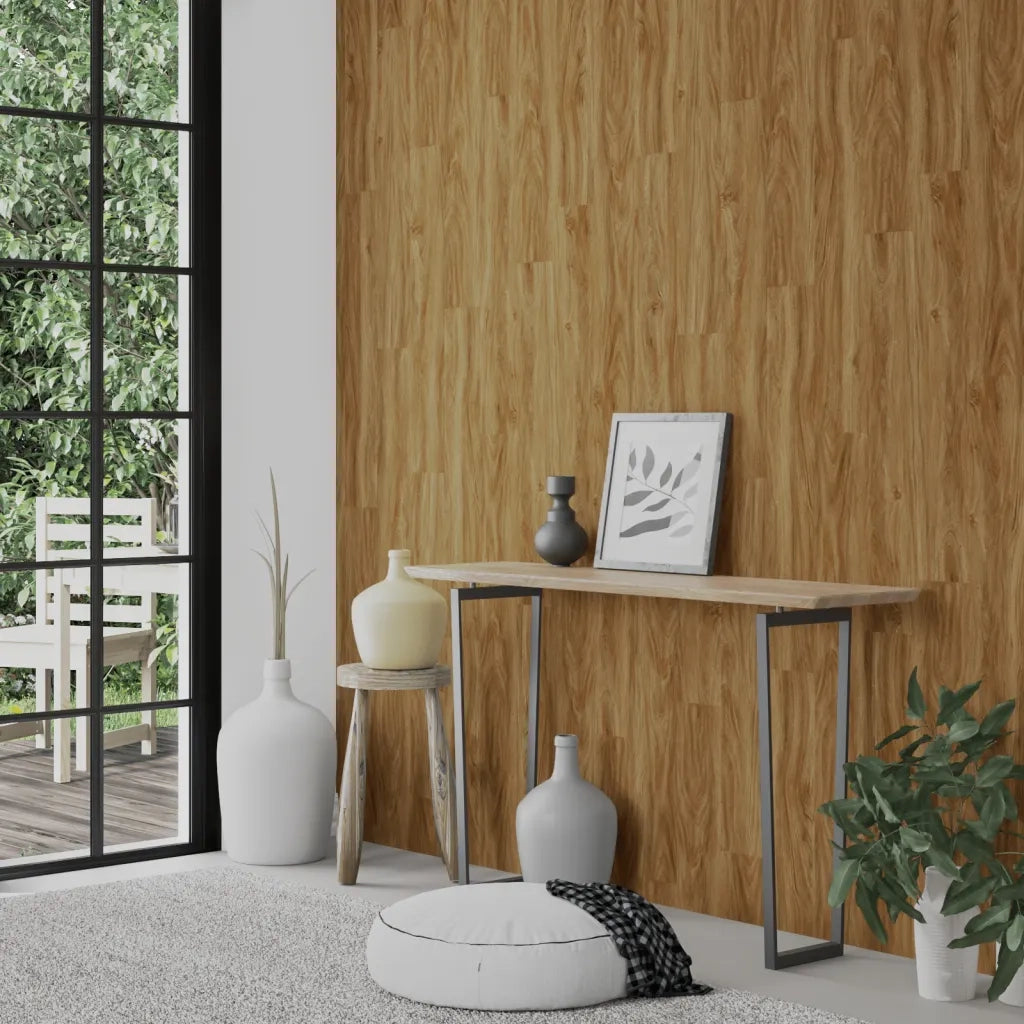 Pannelli da Parete Effetto Legno Marrone PVC 2,06 m2 CFW4975213