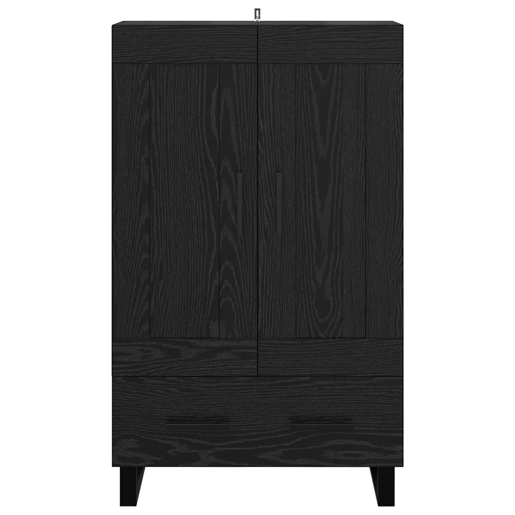 Credenza Rovere Nero 69,5 x 31 x 115 cm Legno multistrato