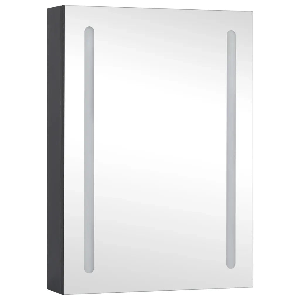 Armadietto Bagno con Specchio e LED-Mobile bagno con specchio 50x13x70 cm 106946