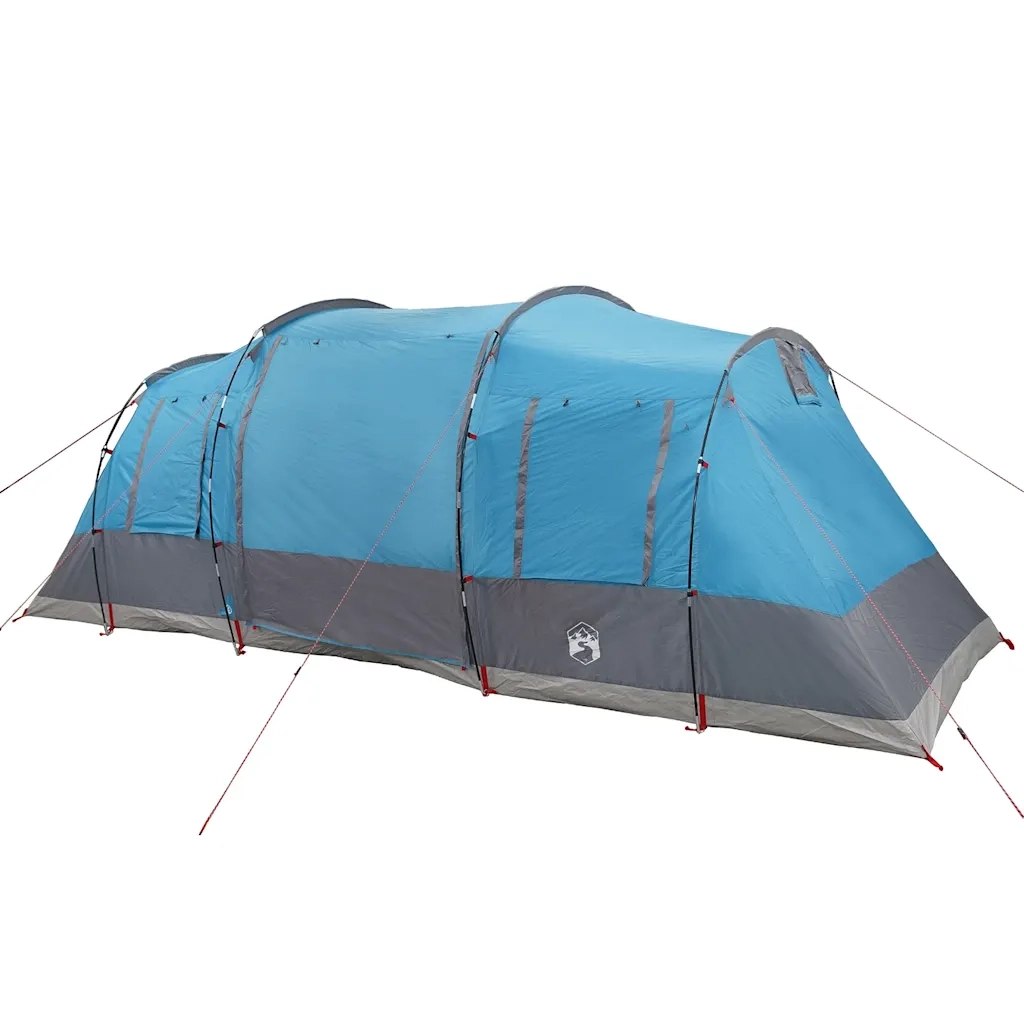 Tenda Familiare a Tunnel per 6 Persone-Tenda da campeggio Blu Impermeabile 597822