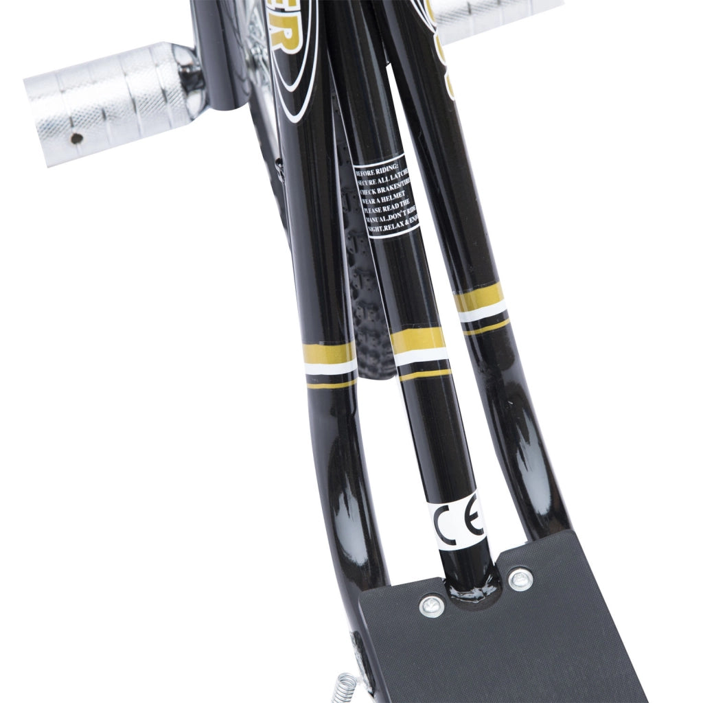 Scooter per bambini 5+ anni con ruote 16' pneumatici ¨C zephmum ¨C 143x58x92-100 cm nero