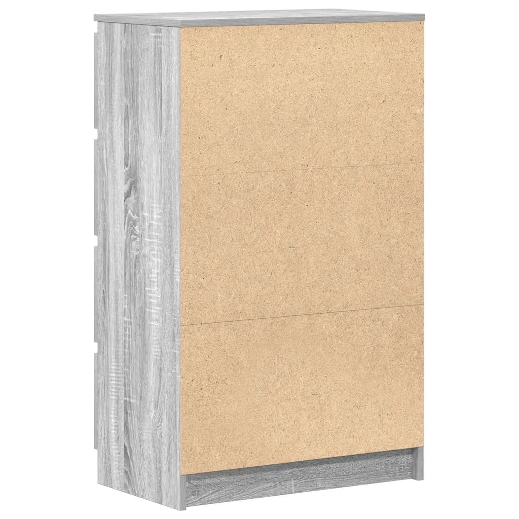 Credenza Grigio Sonoma 60x35x98,5 cm in Legno Multistrato 815076