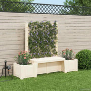 Panchina da Giardino Kopenhagen Bianco 173 x 49 x 135,5 cm PP