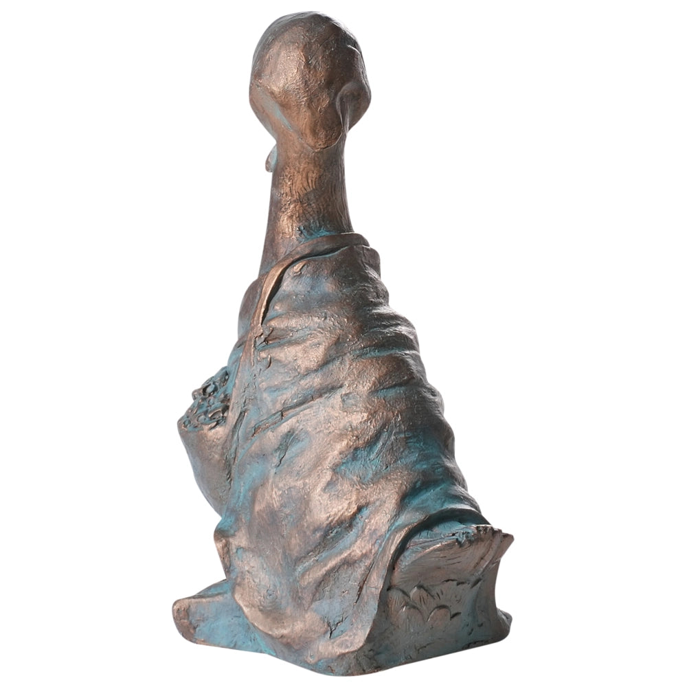 Statuetta decorativa MgO anatra Decorazione da giardino all'aperto Marrone Soggiorno