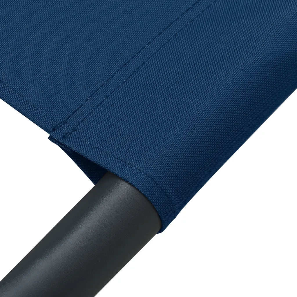 Lettino Prendisole con Baldacchino e Cuscino Blu cod mxl 23187