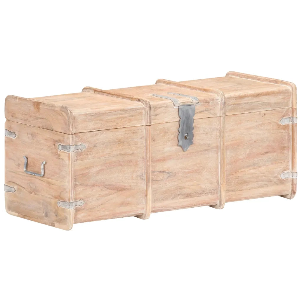 Baule 90x40x40 cm in Legno Massello di Acacia cod mxl 37168