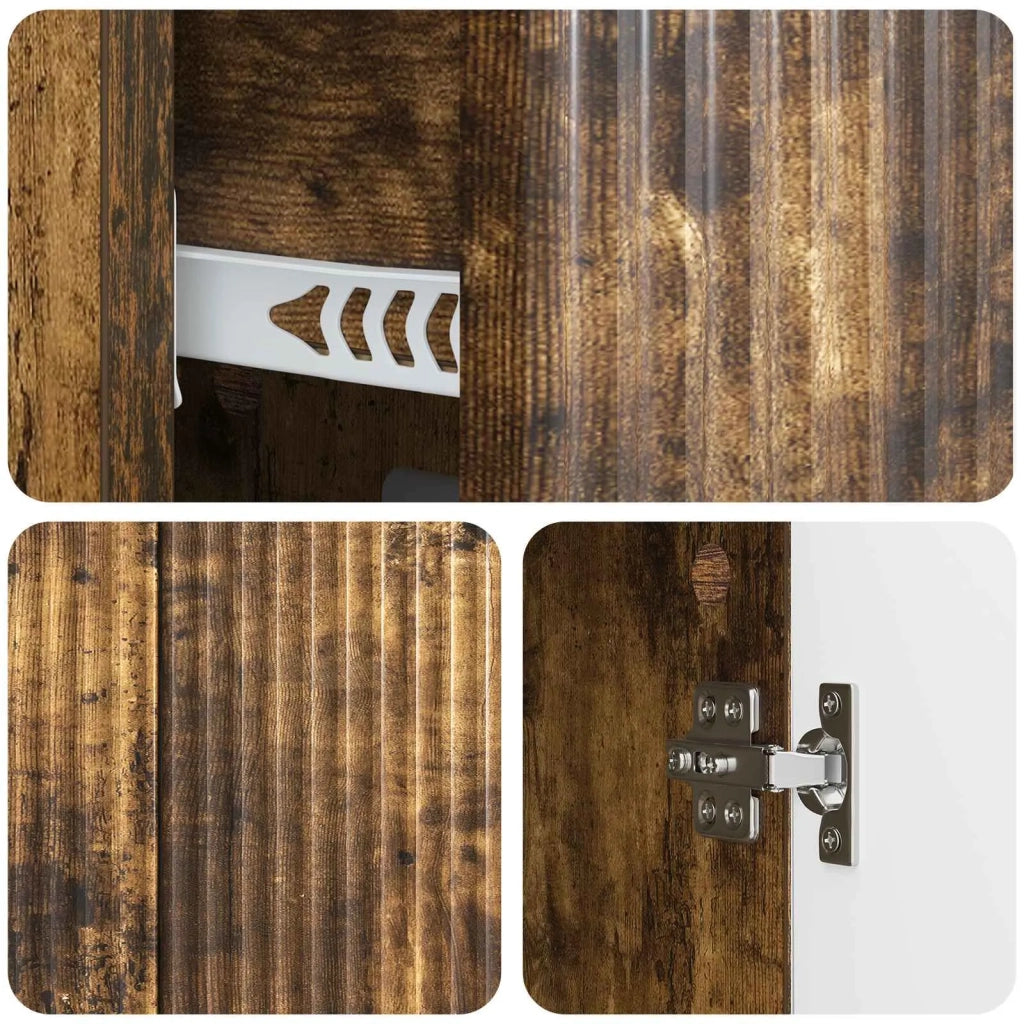 Credenza Rovere Fumo 89 x 34,5 x 60 cm Legno ingegnerizzato