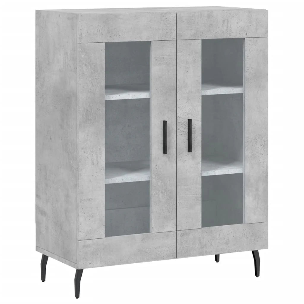 Buffet credenza cassettiera armadio mobile contenitore organizer cucina soggiorno salotto alto 69,5 x 34 x 180 cm legno ingegnerizzato grigio 02_0034593