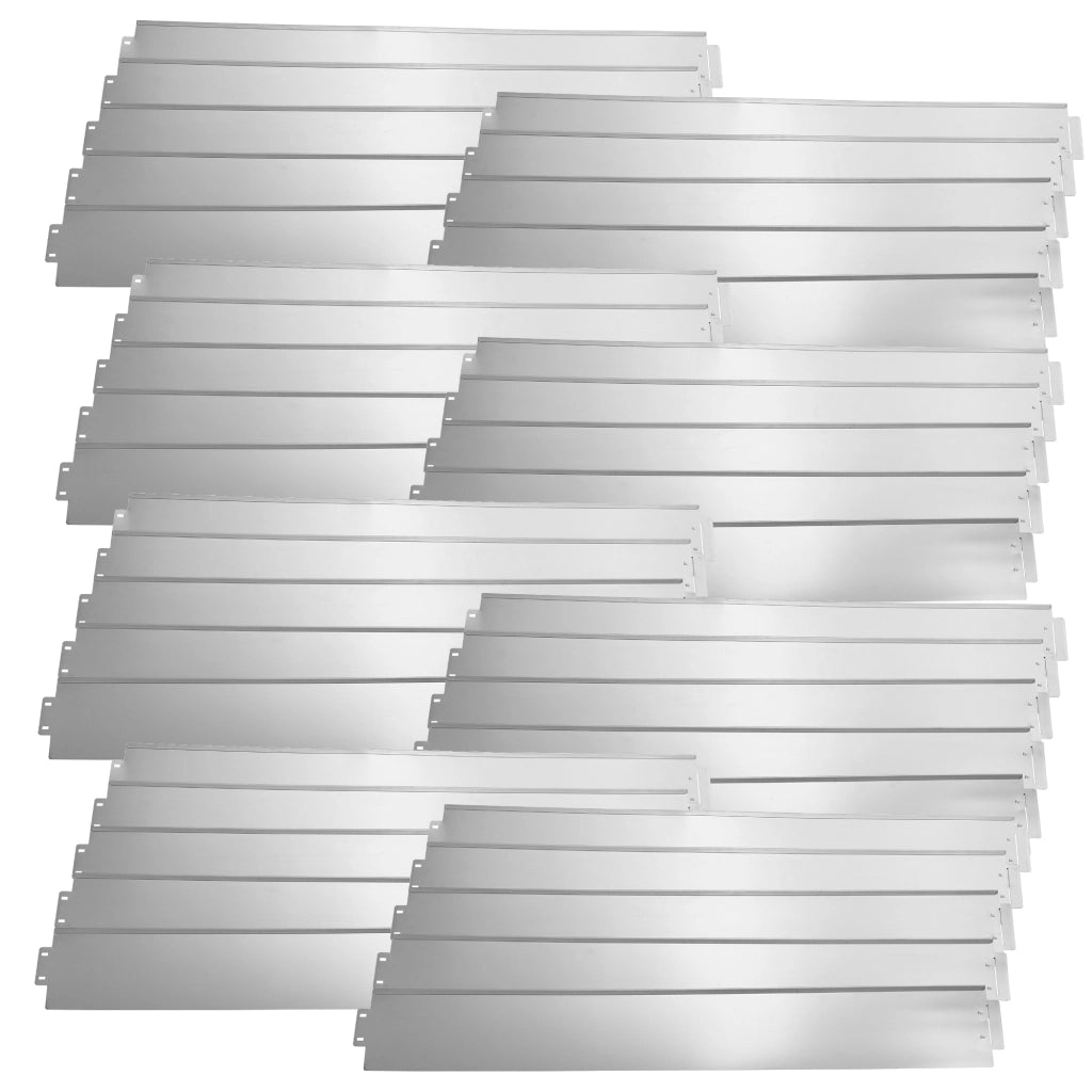 Set da 40 Bordature da Giardino con Sistema di Incastro Tot 40m color Argento casa.pro