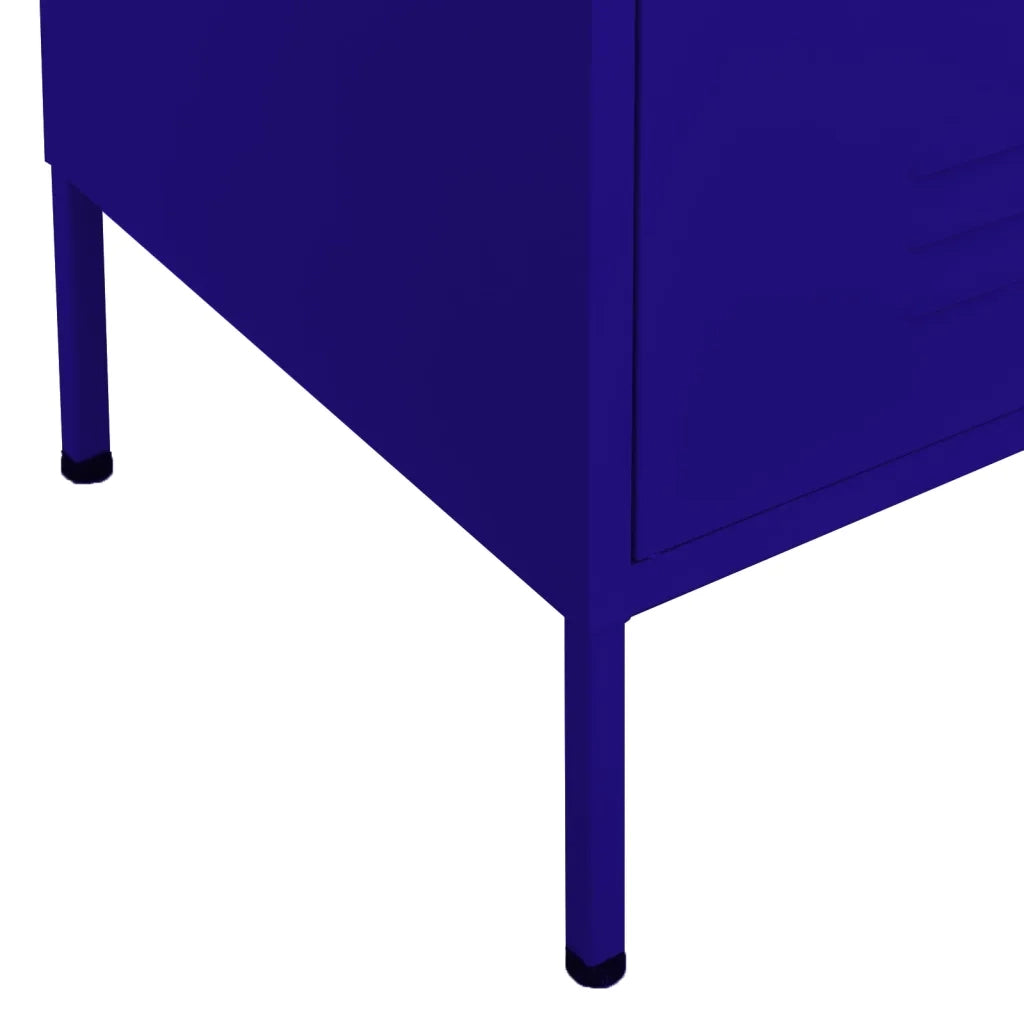Armadietto Blu Marino 80x35x101,5 cm in Acciaio 336163