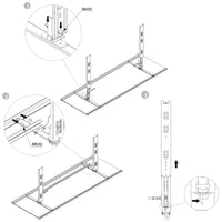 Specchio Estraibile per Armadio 34x100 cm Emuca Grigio Metallizzato