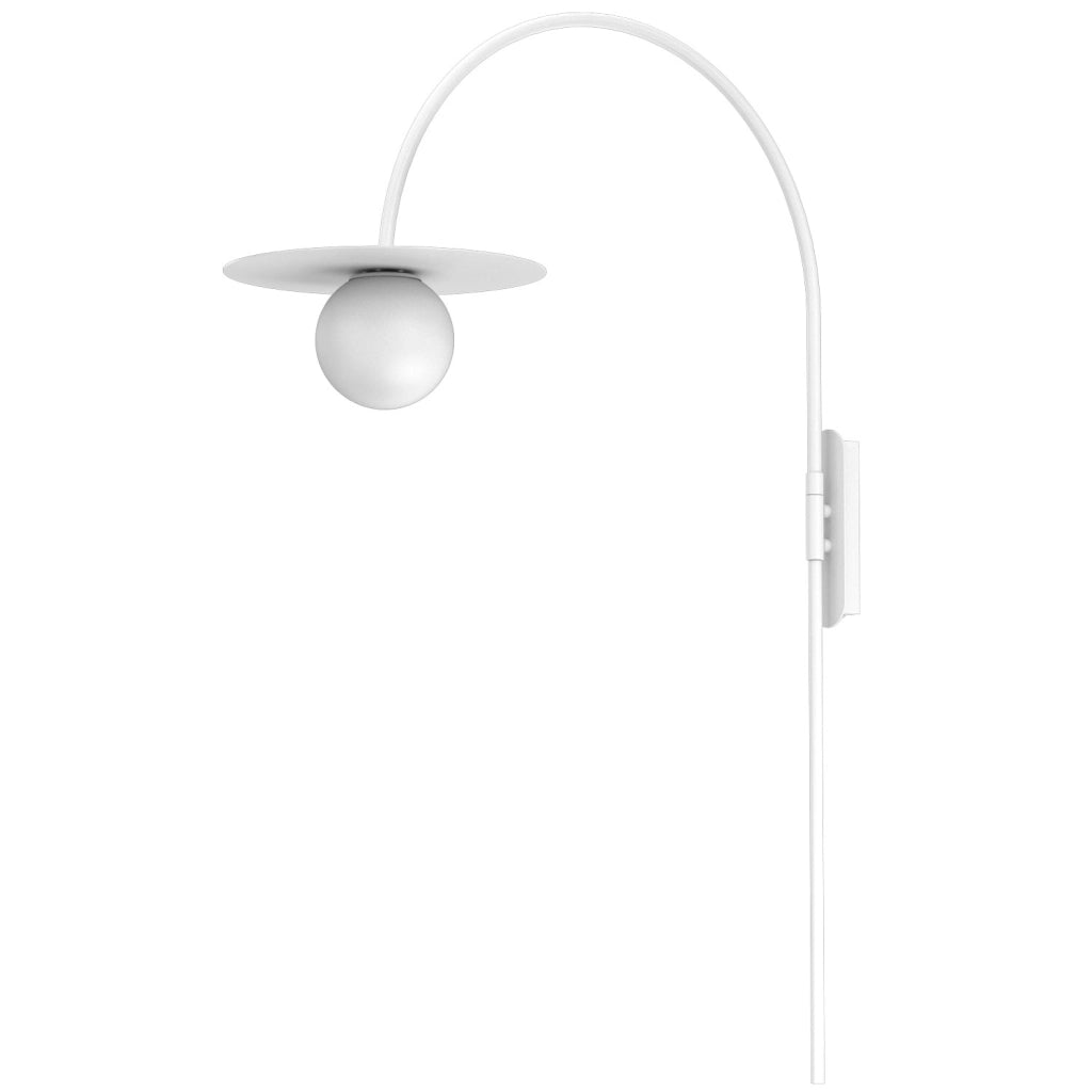 Applique sfera bianca Flat Luminex 1xE27 metallo