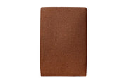 Testiera in tessuto bouclé terracotta liscio L90 cm