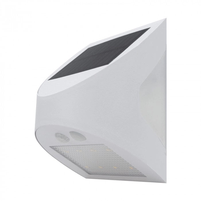 Lampada solare LED 3W 4000K bianca PIR crepuscolare